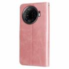 For Tecno Camon 30 Pro Fashion Calf Texture Zipper Leather Phone Case(Rose Gold) - 3