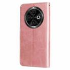 For Tecno Spark 30C Fashion Calf Texture Zipper Leather Phone Case(Rose Gold) - 3