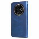 For Tecno Spark 30C Fashion Calf Texture Zipper Leather Phone Case(Blue) - 3