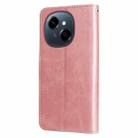 For Tecno Spark Go 1 / Pop 9 / Spark Go 2025 Fashion Calf Texture Zipper Leather Phone Case(Rose Gold) - 3