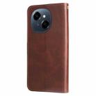 For Tecno Spark Go 1 / Pop 9 / Spark Go 2025 Fashion Calf Texture Zipper Leather Phone Case(Brown) - 3