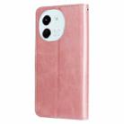 For Tecno Spark 30 5G / Pova 6 Neo 5G Fashion Calf Texture Zipper Leather Phone Case(Rose Gold) - 3