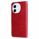 For Tecno Spark 30 5G / Pova 6 Neo 5G Fashion Calf Texture Zipper Leather Phone Case(Red) - 3