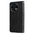 For Tecno Spark 30 Pro 4G Fashion Calf Texture Zipper Leather Phone Case(Black) - 3