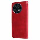 For Tecno Spark 30 Pro 4G Fashion Calf Texture Zipper Leather Phone Case(Red) - 3