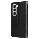 For Infinix Hot 50 4G Fashion Calf Texture Zipper Leather Phone Case(Black) - 3