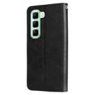 For Infinix Hot 50 5G Fashion Calf Texture Zipper Leather Phone Case(Black) - 3