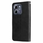 For Infinix Hot 50i / Smart 9 Fashion Calf Texture Zipper Leather Phone Case(Black) - 3