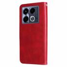 For Infinix Note 40 4G Fashion Calf Texture Zipper Leather Phone Case(Red) - 3