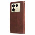 For Infinix Note 40 Pro 4G / 5G / Note 40 Pro+ Fashion Calf Texture Zipper Leather Phone Case(Brown) - 3