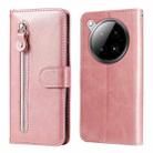 For Infinix Zero 40 4G / 5G Fashion Calf Texture Zipper Leather Phone Case(Rose Gold) - 1