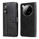 For Infinix Zero 40 4G / 5G Fashion Calf Texture Zipper Leather Phone Case(Black) - 1