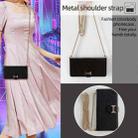 For iPhone 15 Pro Max POLA Crossbody Chain I-Shape Buckle Sequins Leather Phone Case(Black) - 3