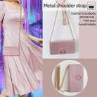 For iPhone 11 Pro Max POLA Crossbody Chain I-Shape Buckle Sequins Leather Phone Case(Rose Gold) - 3
