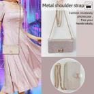 For iPhone 11 Pro Max POLA Crossbody Chain I-Shape Buckle Sequins Leather Phone Case(White) - 3