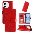 For Tecno Spark 30 5G / Pova 6 Neo 5G Embossed Sunflower Leather Phone Case(Red) - 1