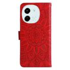 For Tecno Spark 30 5G / Pova 6 Neo 5G Embossed Sunflower Leather Phone Case(Red) - 3