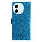 For Tecno Spark 30 5G / Pova 6 Neo 5G Embossed Sunflower Leather Phone Case(Blue) - 3