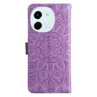 For Tecno Spark 30 5G / Pova 6 Neo 5G Embossed Sunflower Leather Phone Case(Purple) - 3