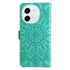 For Tecno Spark 30 5G / Pova 6 Neo 5G Embossed Sunflower Leather Phone Case(Green) - 3