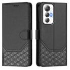 For Cubot Max 5 Honeycomb Embossing RFID Leather Phone Case(Black) - 2