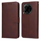 For Tecno Camon 30 4G / 5G Classic Calf Texture Flip Leather Phone Case(Brown) - 1