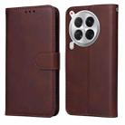 For Tecno Camon 30 Premier Classic Calf Texture Flip Leather Phone Case(Brown) - 1