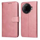 For Tecno Camon 30 Pro Classic Calf Texture Flip Leather Phone Case(Rose Gold) - 1