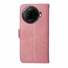 For Tecno Camon 30 Pro Classic Calf Texture Flip Leather Phone Case(Rose Gold) - 3