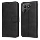 For Tecno Pova 7 5G Classic Calf Texture Flip Leather Phone Case(Black) - 1