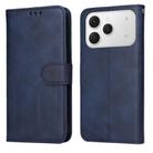 For Tecno Spark 40 4G Classic Calf Texture Flip Leather Phone Case(Blue) - 1