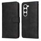 For Tecno Spark 40 Pro  4G Classic Calf Texture Flip Leather Phone Case(Black) - 1