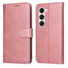 For Tecno Spark 40 Pro  4G Classic Calf Texture Flip Leather Phone Case(Rose Gold) - 1