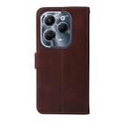 For Infinix Hot 40 / Hot 40 Pro Classic Calf Texture Flip Leather Phone Case(Brown) - 3