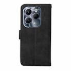 For Infinix Hot 40 / Hot 40 Pro Classic Calf Texture Flip Leather Phone Case(Black) - 3