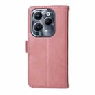 For Infinix Hot 40 / Hot 40 Pro Classic Calf Texture Flip Leather Phone Case(Rose Gold) - 3