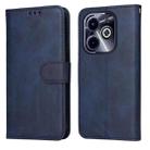 For Infinix Hot 40i Classic Calf Texture Flip Leather Phone Case(Blue) - 1