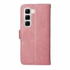 For Infinix Hot 50 4G Classic Calf Texture Flip Leather Phone Case(Rose Gold) - 3