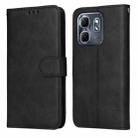 For Infinix Hot 50i / Smart 9 Classic Calf Texture Flip Leather Phone Case(Black) - 1