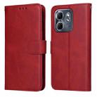 For Infinix Hot 50i / Smart 9 Classic Calf Texture Flip Leather Phone Case(Red) - 1