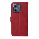 For Infinix Hot 50i / Smart 9 Classic Calf Texture Flip Leather Phone Case(Red) - 3