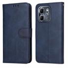 For Infinix Hot 50i / Smart 9 Classic Calf Texture Flip Leather Phone Case(Blue) - 1