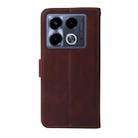 For Infinix Note 40 4G Classic Calf Texture Flip Leather Phone Case(Brown) - 3