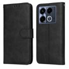 For Infinix Note 40 4G Classic Calf Texture Flip Leather Phone Case(Black) - 1