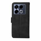 For Infinix Note 40 4G Classic Calf Texture Flip Leather Phone Case(Black) - 3