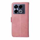 For Infinix Note 40 4G Classic Calf Texture Flip Leather Phone Case(Rose Gold) - 3