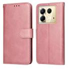 For Infinix Note 40 5G Classic Calf Texture Flip Leather Phone Case(Rose Gold) - 1