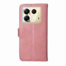 For Infinix Note 40 5G Classic Calf Texture Flip Leather Phone Case(Rose Gold) - 3