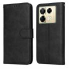 For Infinix Note 40 Pro 4G / 5G / Note 40 Pro+ Classic Calf Texture Flip Leather Phone Case(Black) - 1