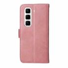 For Infinix Hot 50 Pro+ 4G Classic Calf Texture Flip Leather Phone Case(Rose Gold) - 3